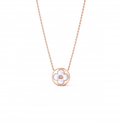 LOUIS VUITTON COLOUR BLOSSOM SUN PENDANT, PINK GOLD AND WHITE MOTHER-OF-PEARL Q93520